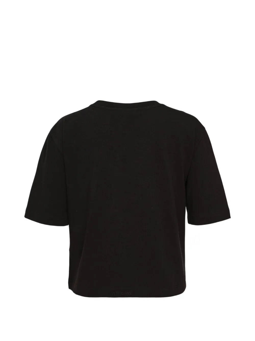 We11done T-shirt met kettingprint Zwart