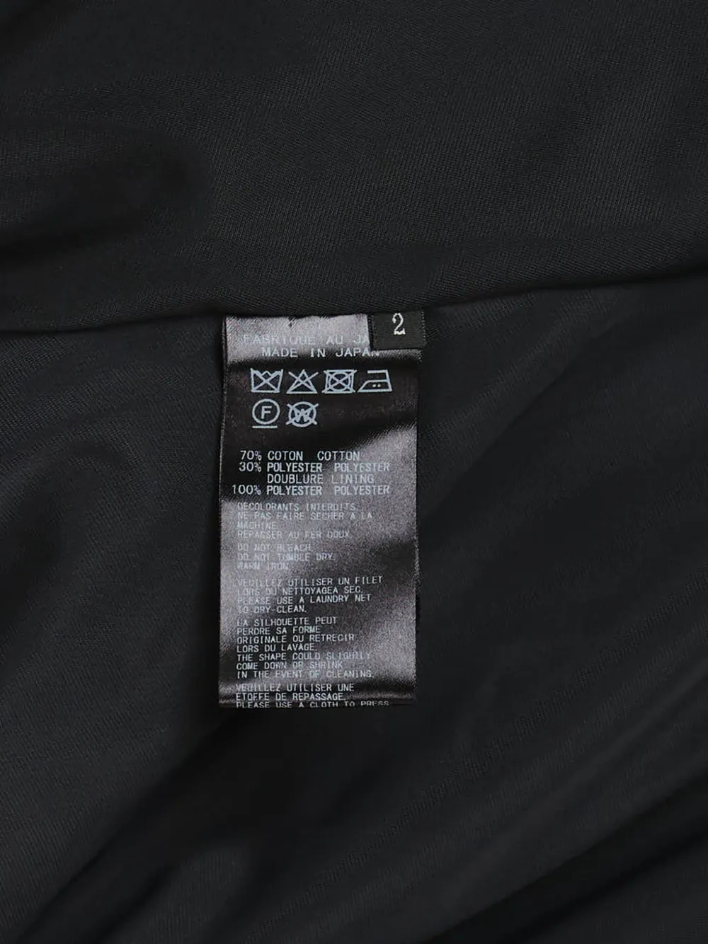 Yohji Yamamoto Regulation jack met rits Zwart