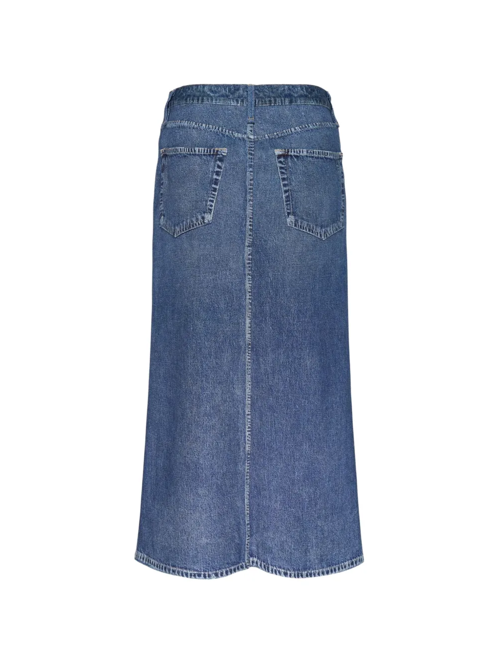 rag & bone Miramar midi-rok met vervaagd effect Blauw