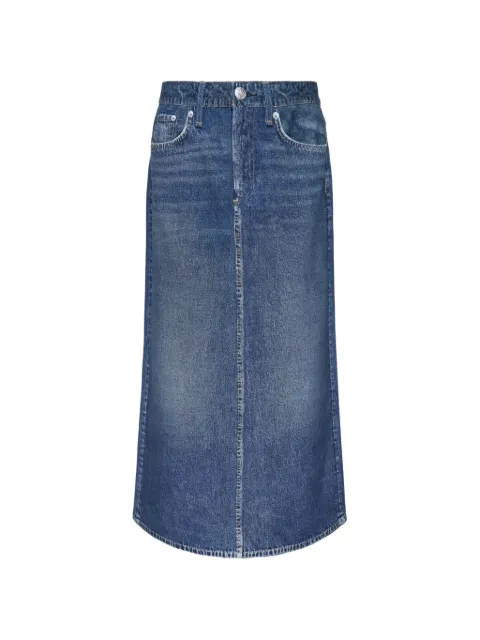 rag & bone Miramar faded-effect midi skirt