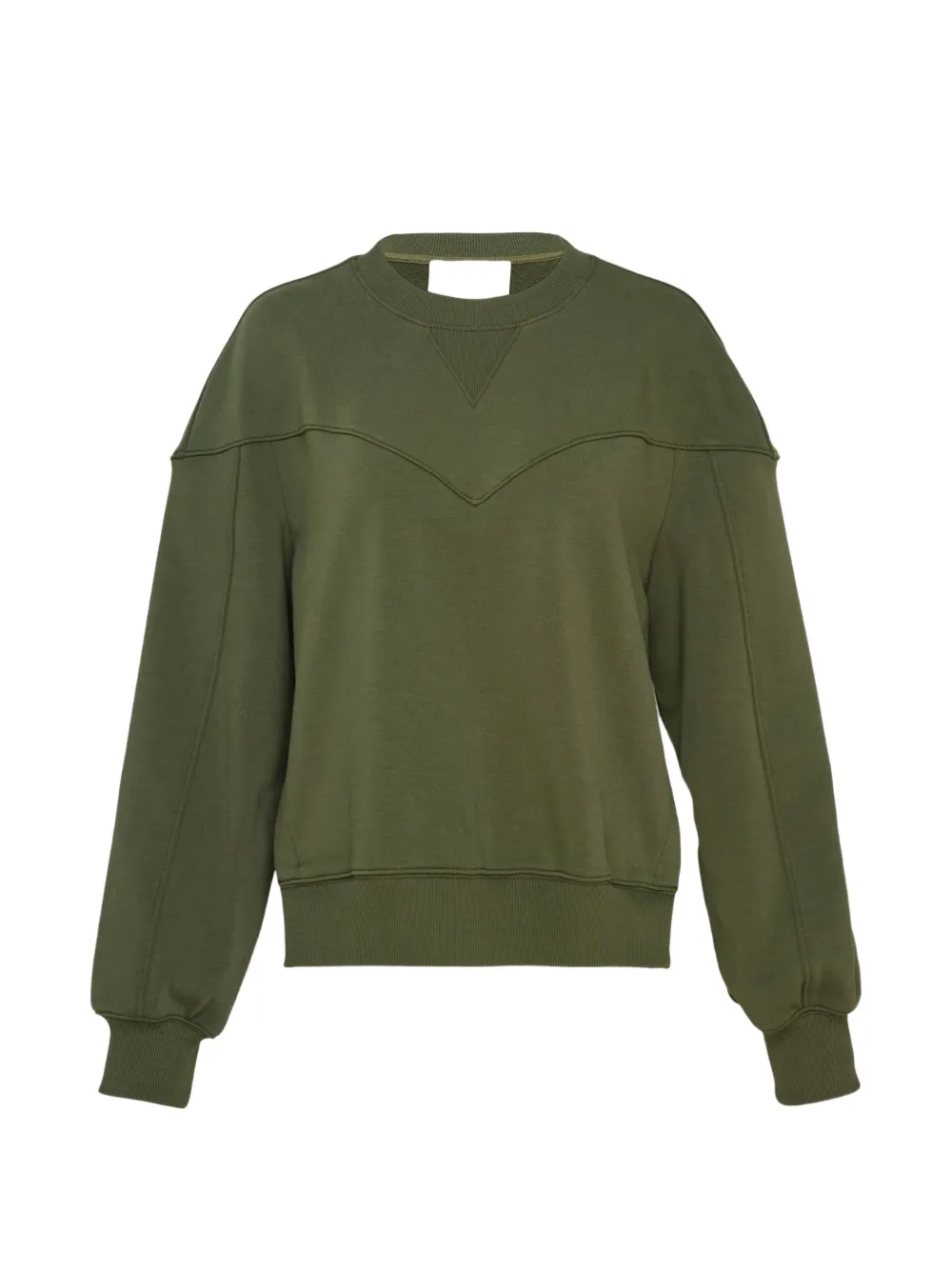 3.1 Phillip Lim striped-panel sweatshirt - Verde