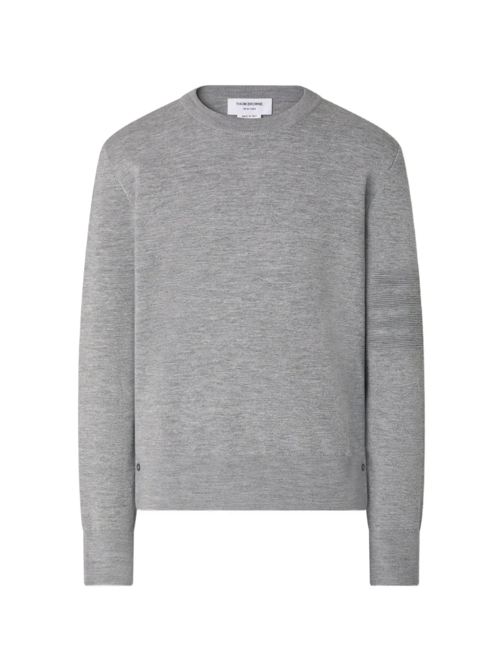 Thom Browne Ottoman Milano Stitch 4-Bar bomber Pullover - Grigio