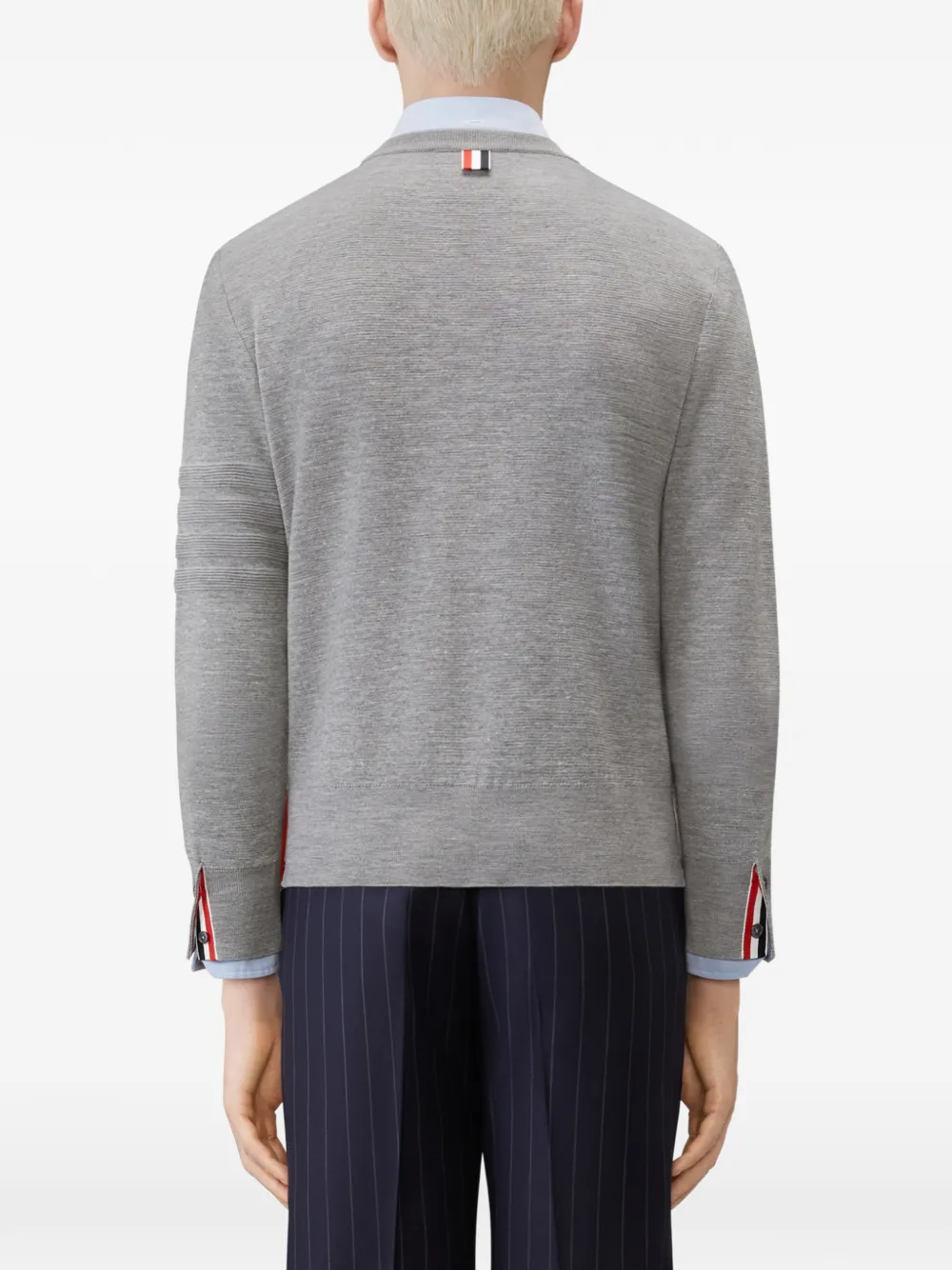 Thom Browne Ottoman Milano Stitch 4-Bar pullover Grijs
