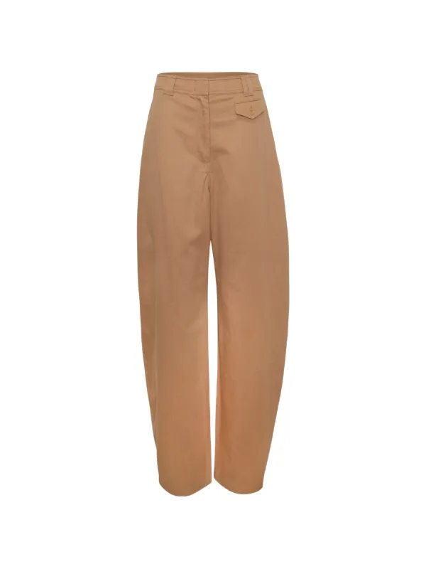 Ulla Johnson Laure Button-flap Trousers in Brown