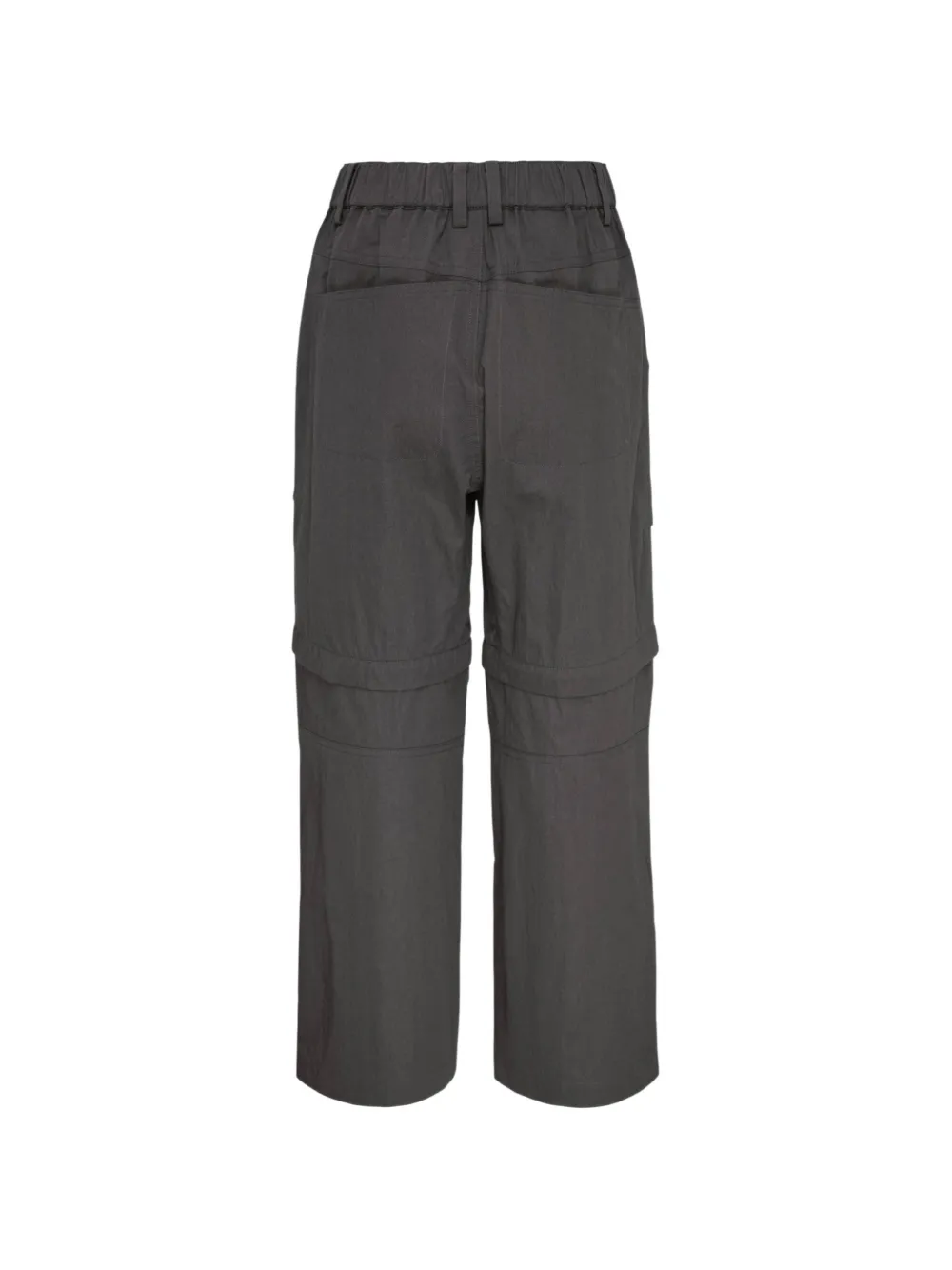 Ordinary Couture Code Logo-print Panelled Cargo Pants In Gray