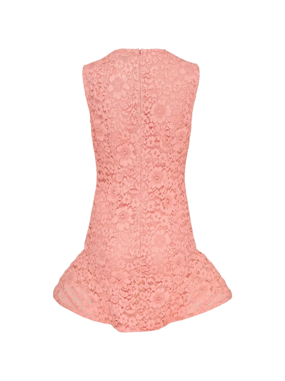 Stella McCartney Mini-jurk met geborduurd kant en ruches Roze