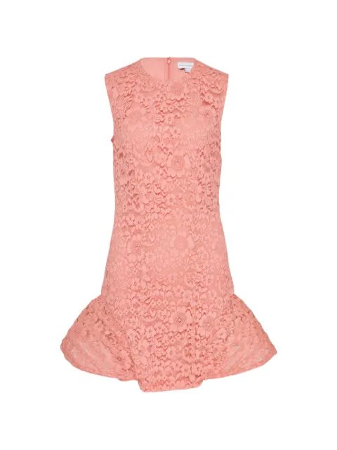Stella McCartney lace-embroidered ruffled mini dress