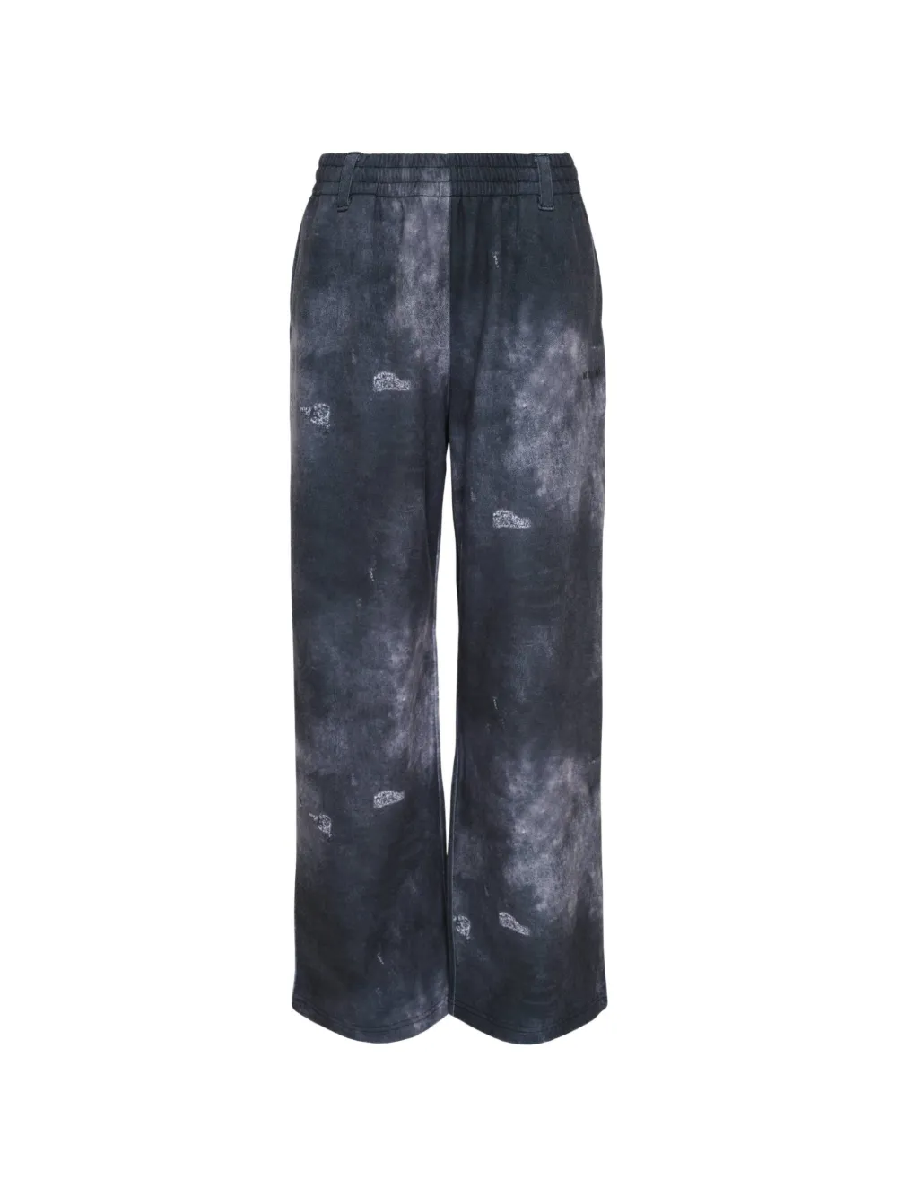 We11done distressed tie-dye track pants - Nero