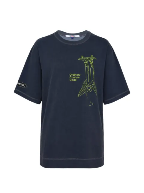 Ordinary Couture Code graphic-print T-shirt