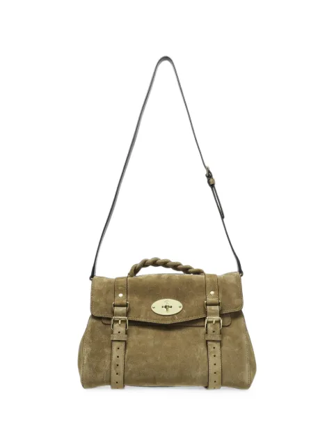 Mulberry Alexa skuldertaske i flettet læder