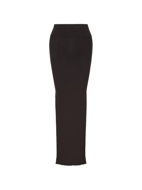 Rick Owens ribbed-knit maxi skirt