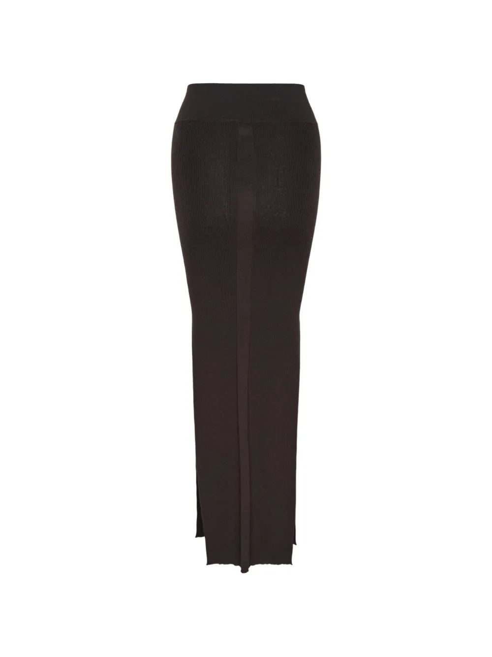 Rick Owens ribbed-knit maxi skirt Bruin