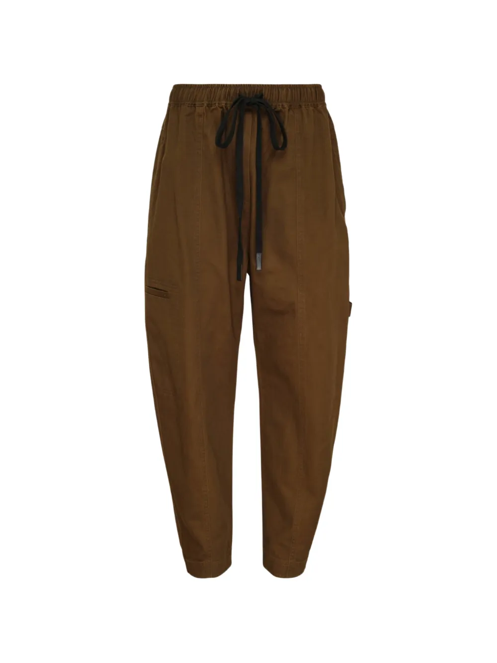 Lee Mathews Harper Drawstring-waist Cargo Pants In 브라운