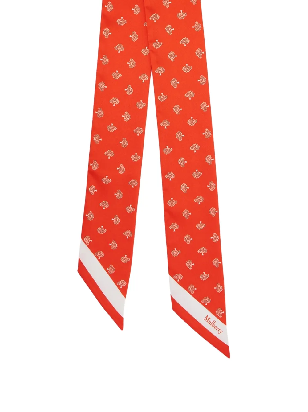Mulberry Sjaal met logoprint Oranje