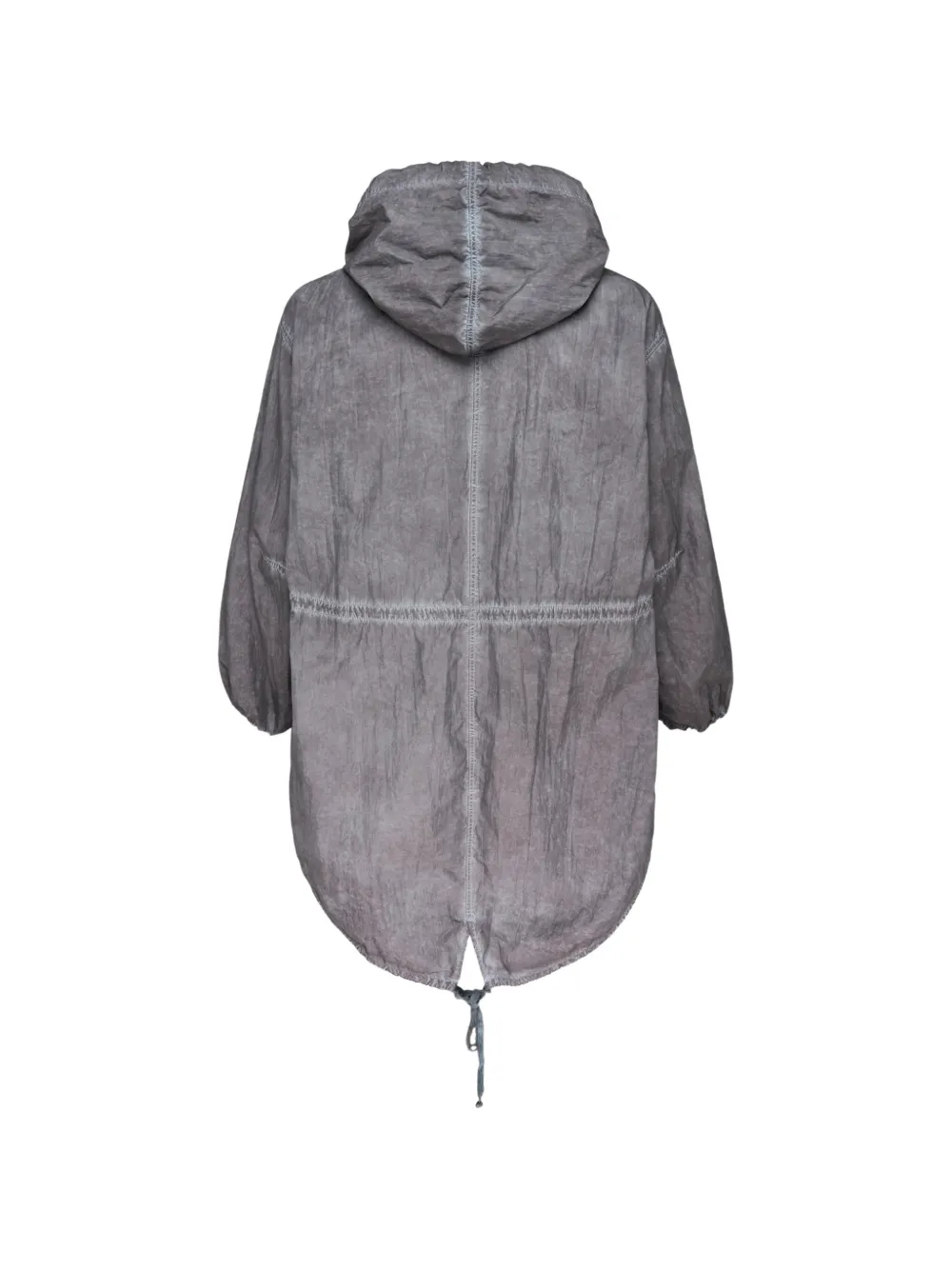 Maison Margiela drawstring hooded parka Grijs