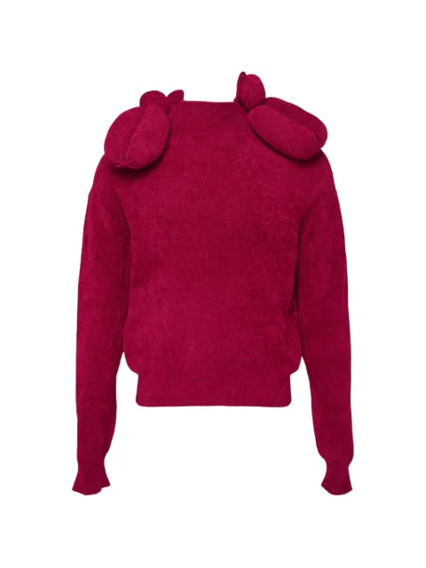 Doublet balloon-dog high-neck sweater