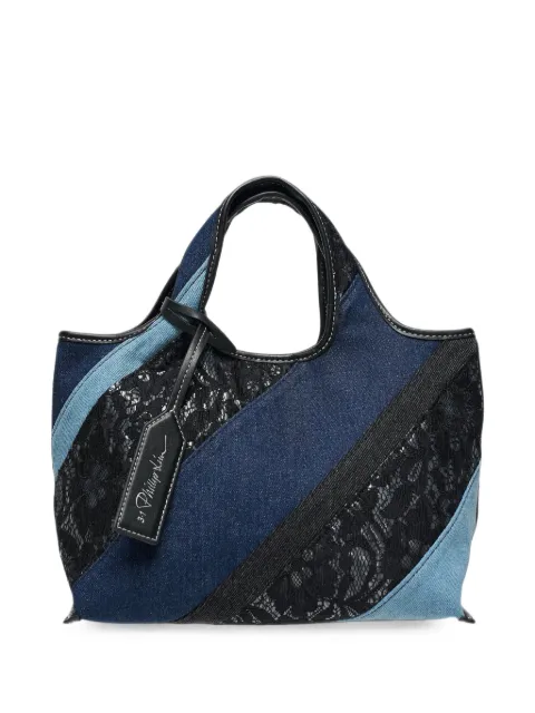 3.1 Phillip Lim mini lace-panelled patchwork tote bag