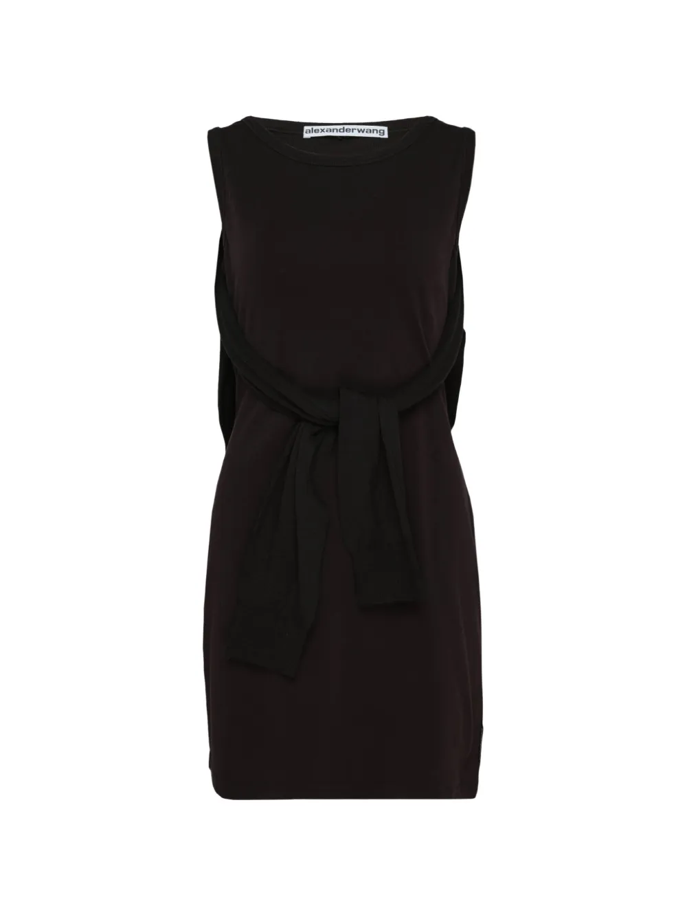 Alexander Wang layered sweater-tie mini dress