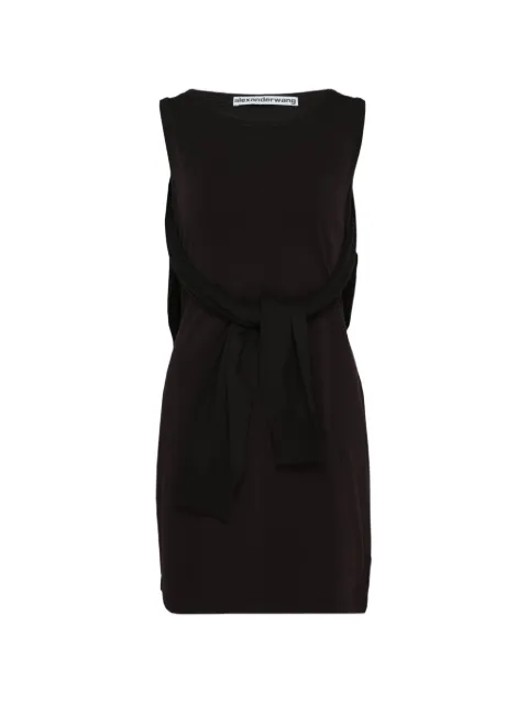 Alexander Wang layered sweater-tie mini dress