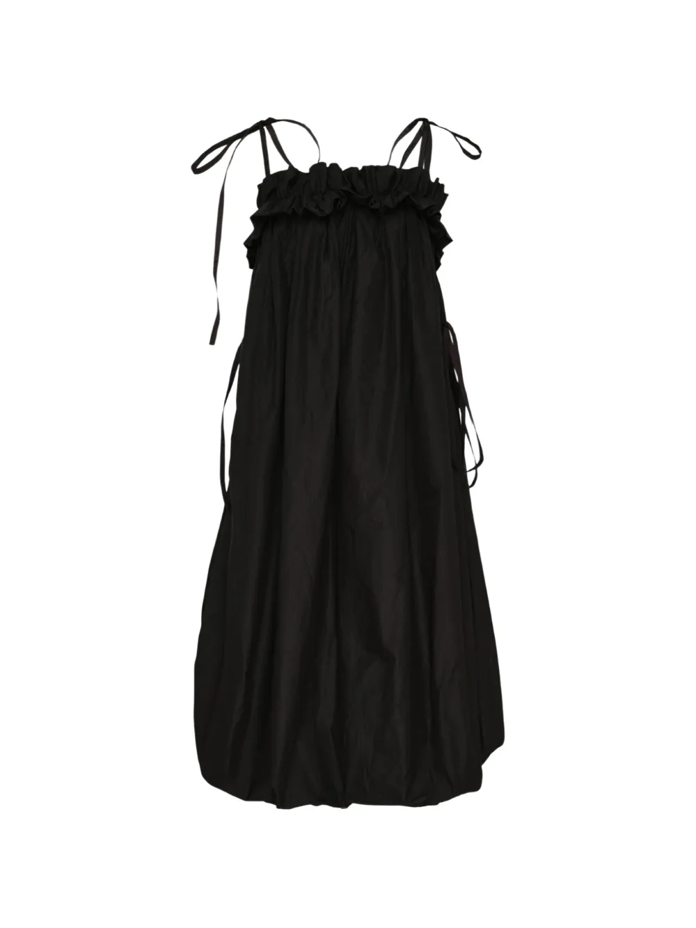 Lee Mathews Rosie ruffled tie-fastening midi dress