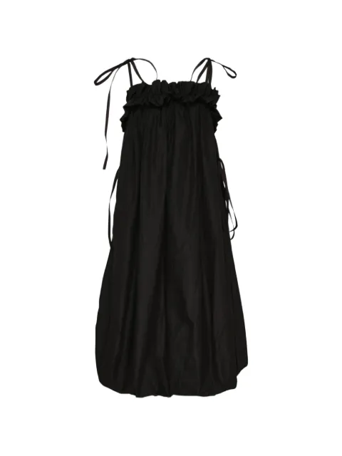 Lee Mathews Rosie ruffled tie-fastening midi dress