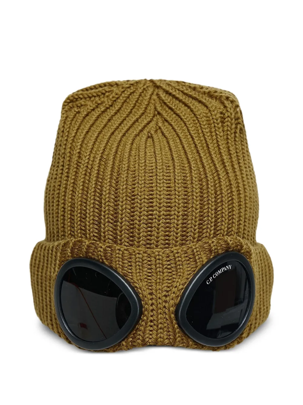 C.P. Company extrafine merino wool Goggle beanie - Giallo