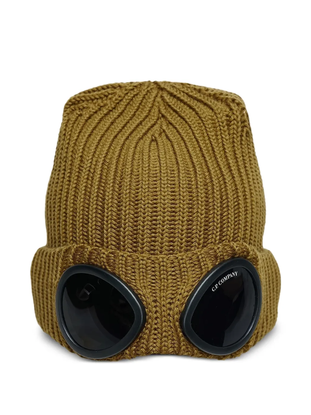 C.P. Company extrafine merino wool Goggle beanie - Giallo