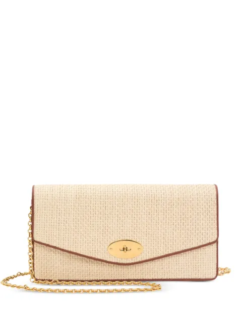 Mulberry Postman's Lock woven clutch bag