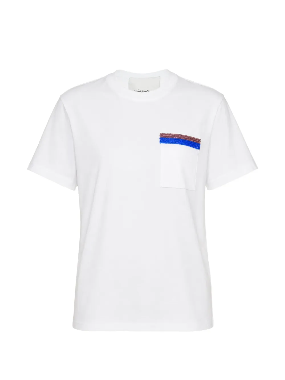 3.1 Phillip Lim bead-embellished pocket T-shirt