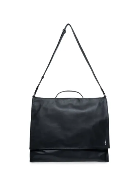 Jil Sander leather messenger bag