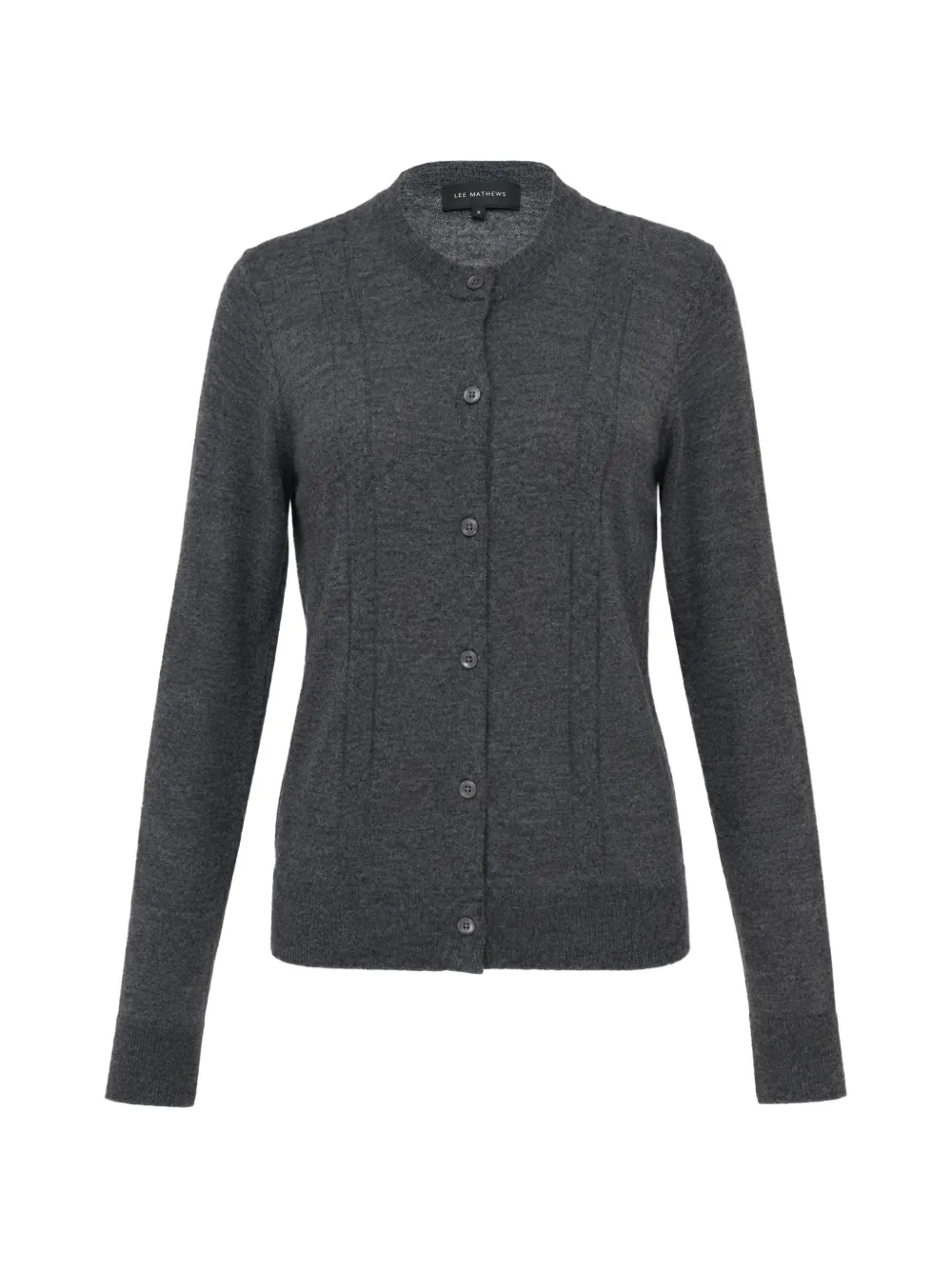 Lee Mathews Mila fine-knit button-up cardigan - Grau