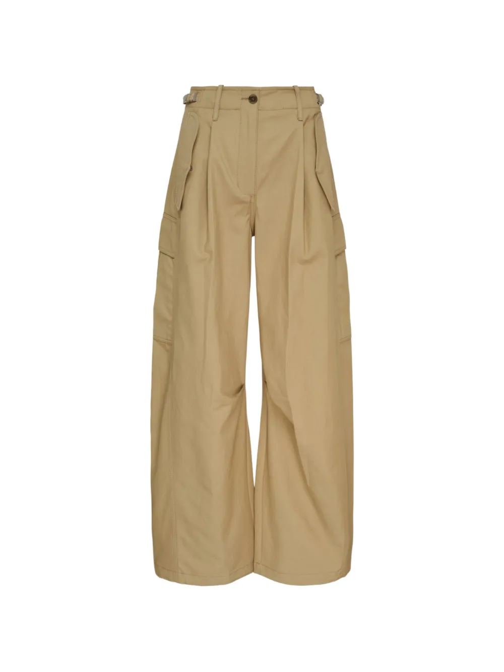3.1 Phillip Lim Pleated Wide-leg Cargo Pants In Nude
