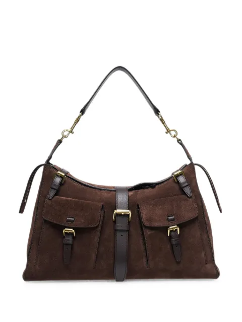 Mulberry Roxanne Schultertasche aus Wildleder mit Schnalle