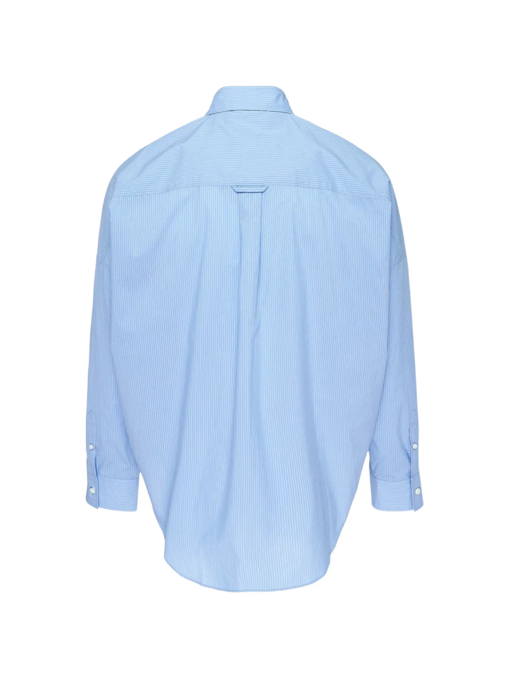 Doublet Trompe L'oeil Tie embroidery striped shirt Blauw