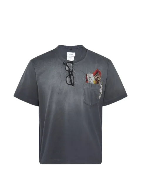 Doublet Trompe L'oeil embroidery T-shirt