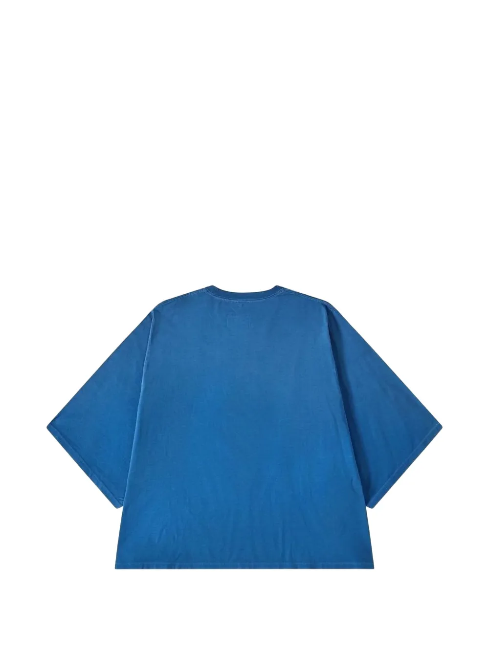 Doublet slogan-print layered T-shirt Blauw