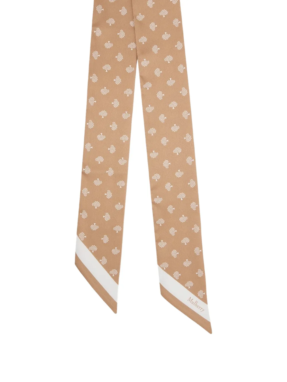 Mulberry Sjaal met logoprint Beige