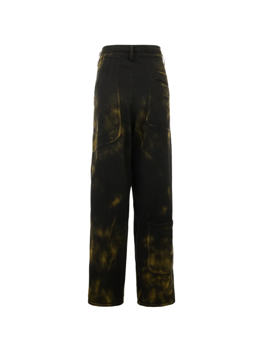 Y's Jeans met gebleekt effect Zwart