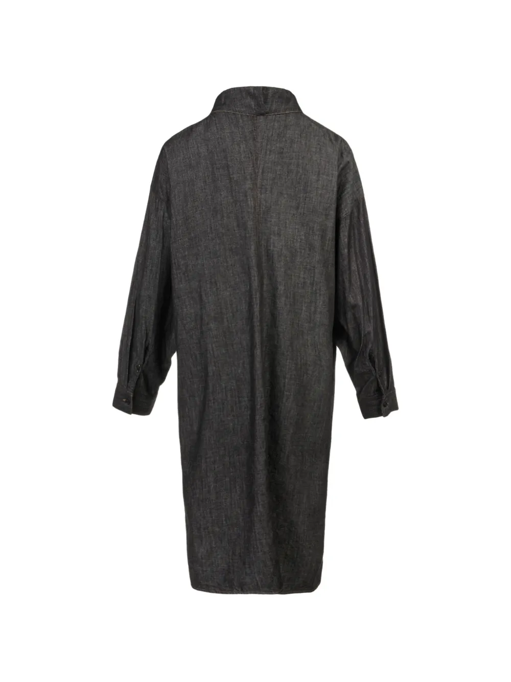 Y's button-up denim shirt Zwart