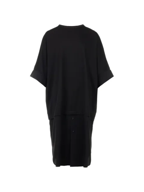 Y's vestido midi con cuello redondo