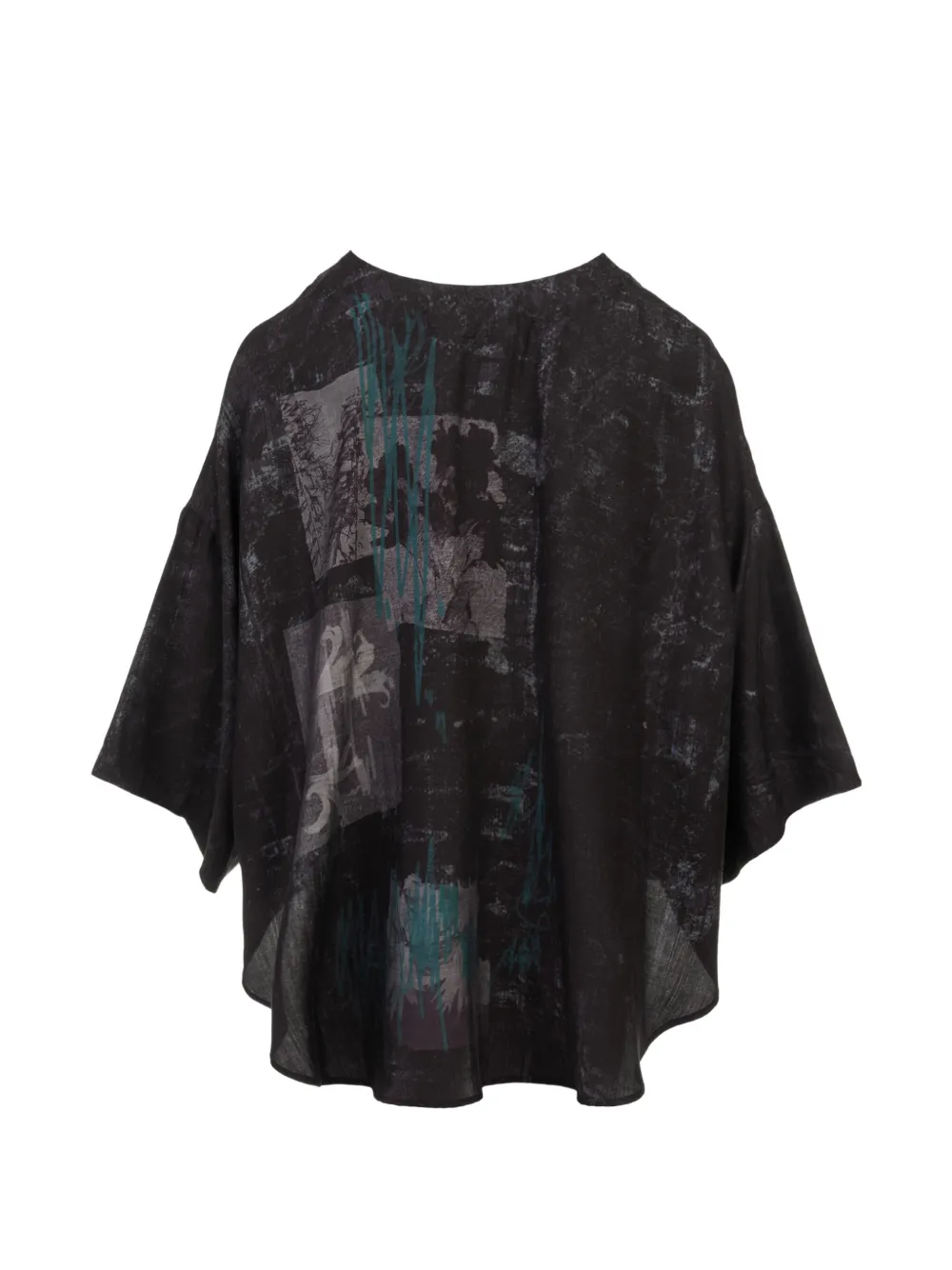Y's Graphic-print Crew-neck T-shirt In Black