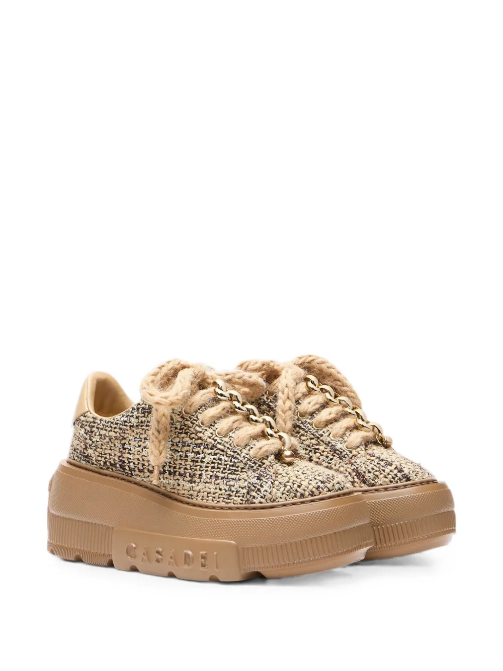 Casadei Nexus bouclé sneakers Bruin