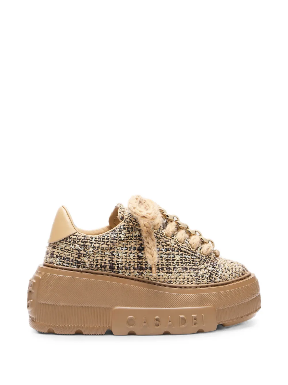 Casadei Nexus bouclé sneakers Bruin