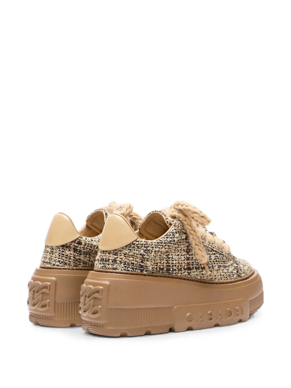 Casadei Nexus bouclé sneakers Bruin