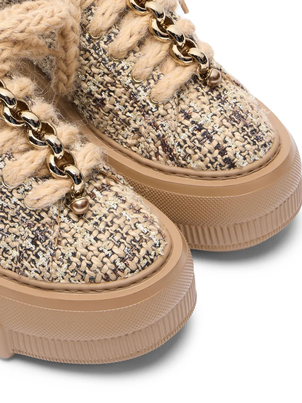 Casadei Nexus bouclé sneakers Bruin