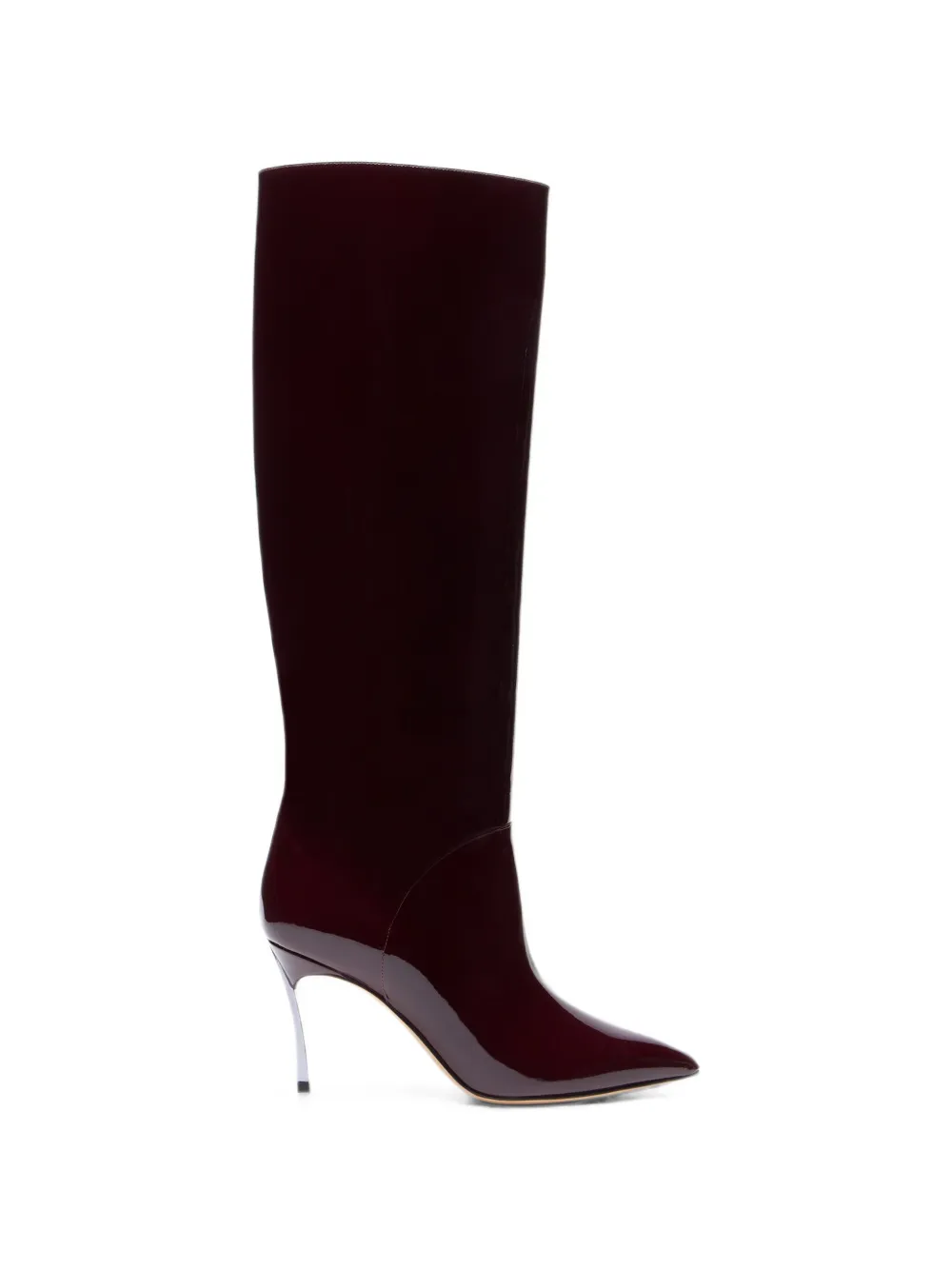 Casadei Blade patent boots