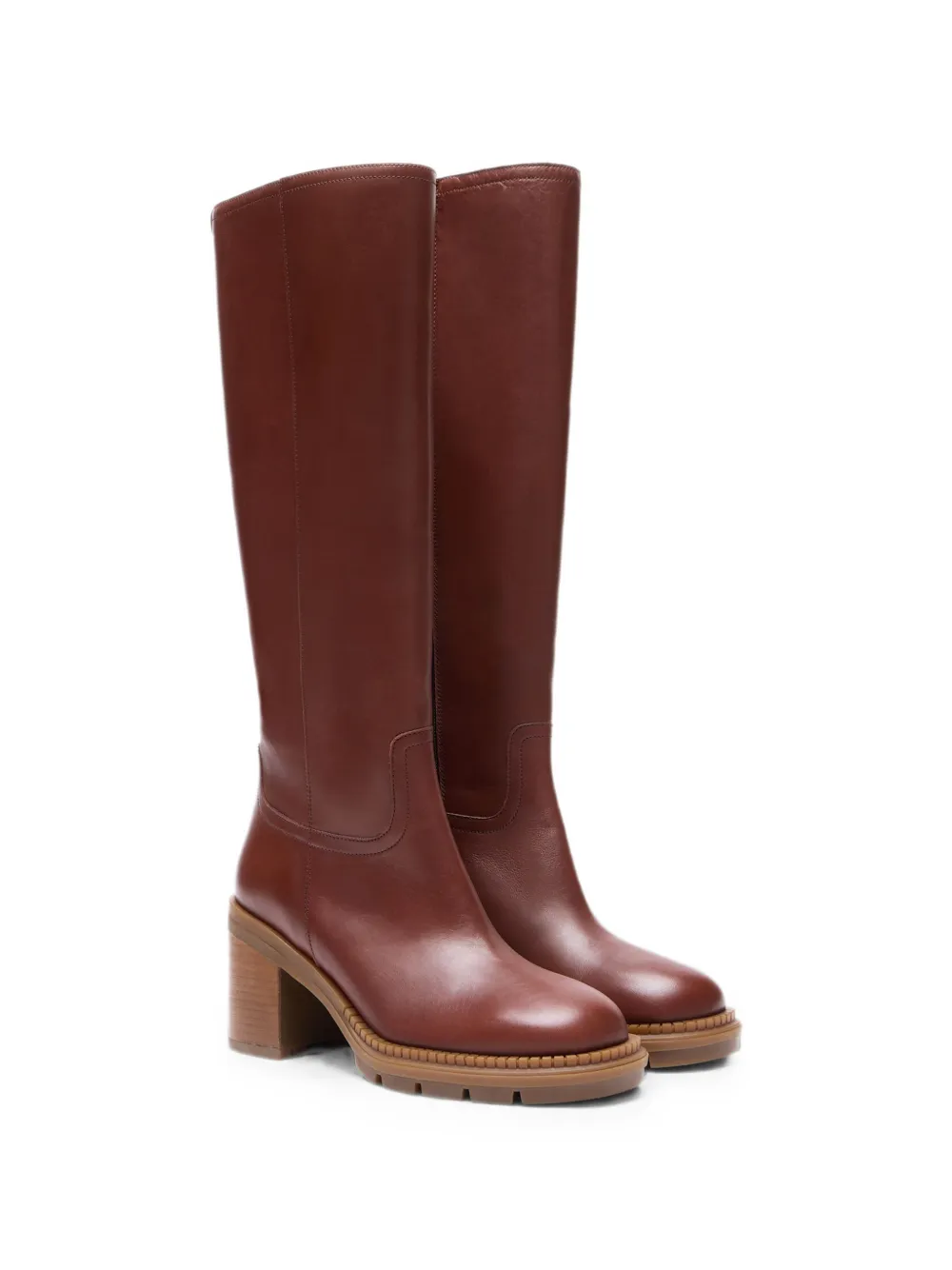 Casadei Concept lug-sole boots Bruin