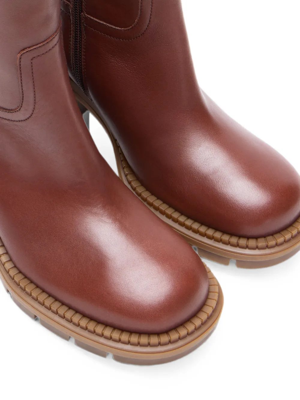 Casadei Concept lug-sole boots Bruin