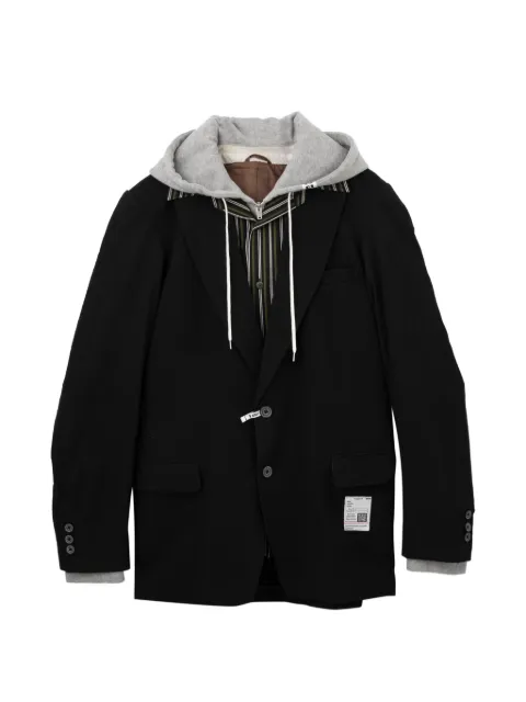 Maison MIHARA YASUHIRO hooded double-layered jacket