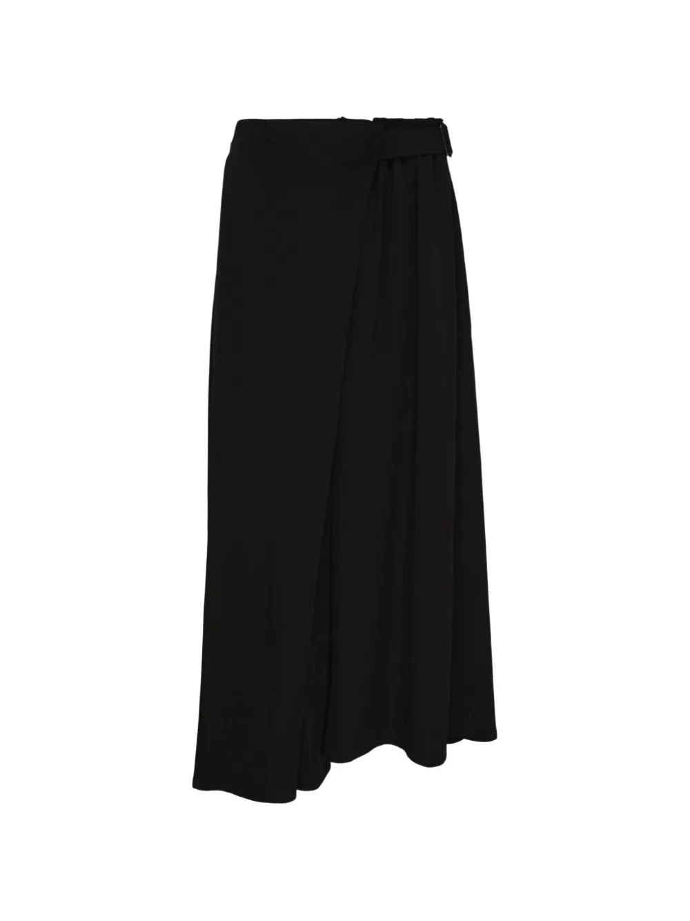 Yohji Yamamoto Pantaloni a portafoglio con cintura - Nero